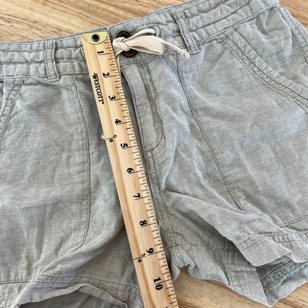 Patagonia Island Hemp Shorts Womens Size 2 Organic Cotton Beige Lightweight - Picture 8 of 10